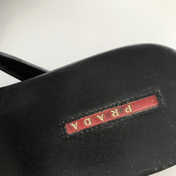 Prada black sandals. Size 7.5 (37.5) - Picture 2 of 9